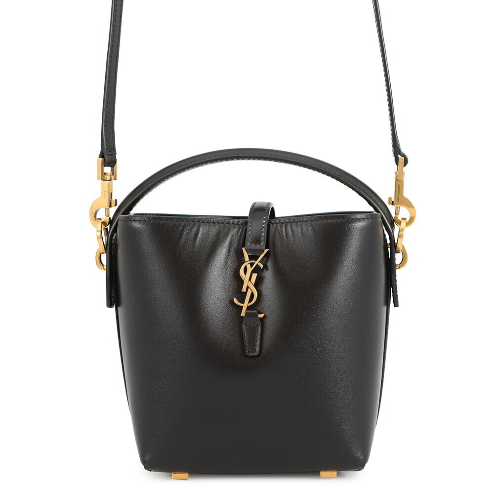 Saint Laurent Paris Handbag LE Bucket Bag Leather Black - Picture 1 of 12